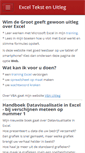 Mobile Screenshot of exceltekstenuitleg.nl